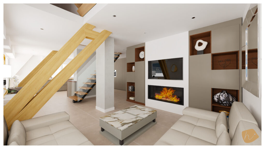 Séjour sous les combles Deauville